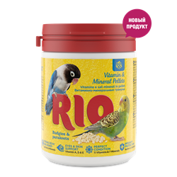 Рио Витаминно-минеральные гранулы для волнистых и средних попугаев, 120 г - фото 6179