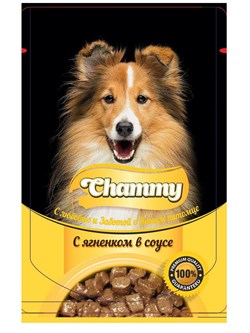 Чамми Chammy консервы д/собак в соусе с ягненком, 85гр - фото 7210