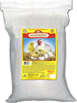 Солнышко корм для цыплят с первых дней жизни, 10 кг - фото 7427