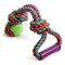 Верёвка с ручкой, 2 узла и мяч игрушка для собак Триол, d65/380мм - фото 7021