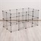 Вольер 24 секций, метал.черный, 210*210*35 см (35*35см звено) 00-0000606951